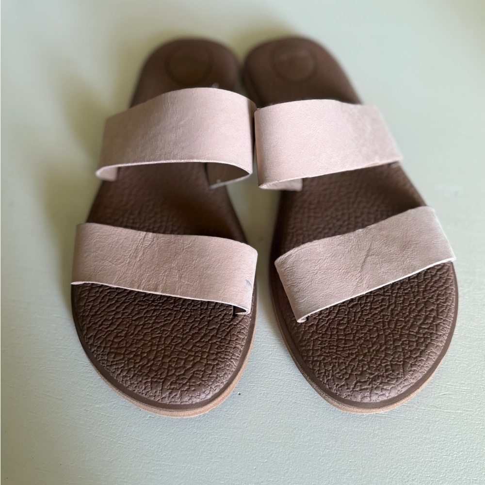Sanyo Women's Pink yoga mat Sandals size 11 - Picture 2 of 7